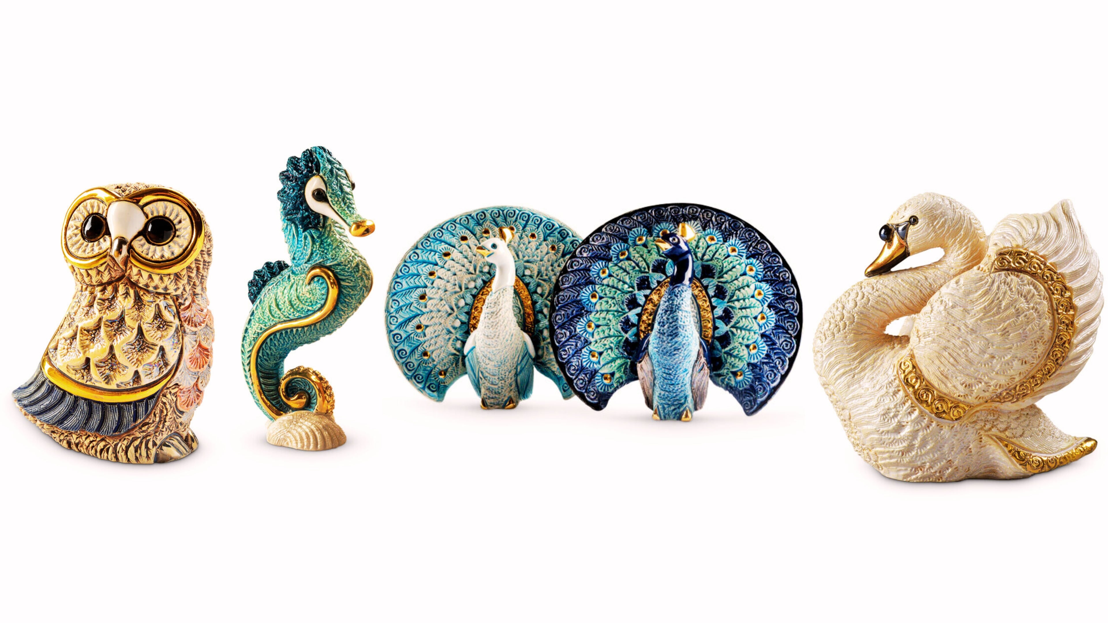 Handmade Ceramic Figurines. Luxury Ceramic Collectibles | Artisan Sculptures. Limited Edition Figurines | Handcrafted Ceramic Art. Gold Accented Figurines | Enamel Ceramic Keepsakes. Timeless Decor Pieces | Collectible Ceramic Animals. Ceramic Art Gifts | Authentic De Rosa Figurines.